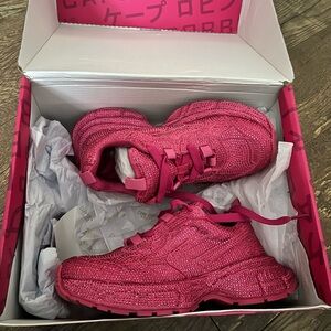 Cape Robbin Sparkling Pink Kids Sneakers